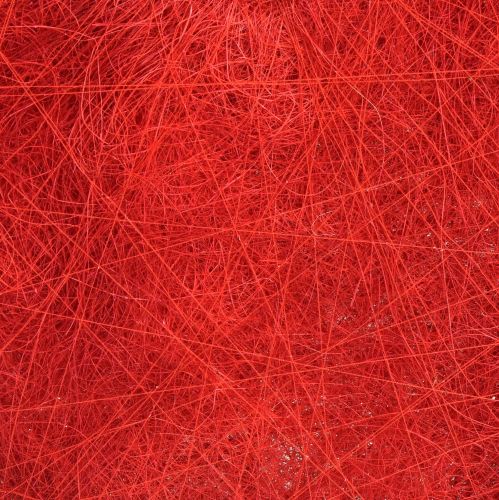Floristik24 Sisalherz Herz Deko mit Sisalfasern in Rot 40x40cm