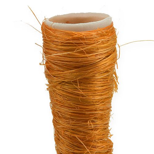Floristik24 Sisal-Spitzvase Orange Ø1,5cm L15cm 20 St