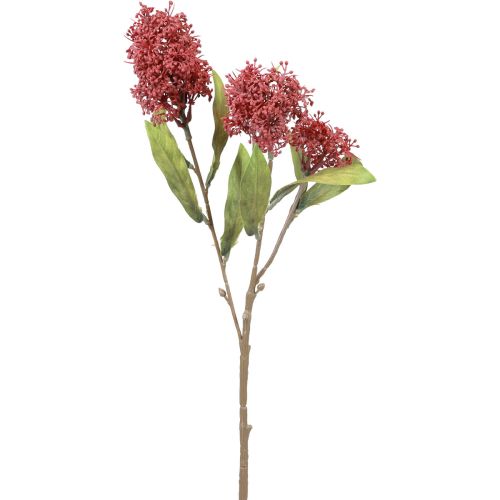 Skimmie Skimmia Japonica Kunstblumen Burgund DryLook L59cm