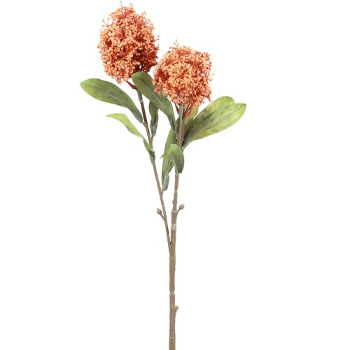 Floristik24 Skimmie Skimmia Japonica Kunstblumen Orange DryLook L59cm