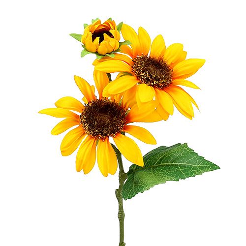 Floristik24 Sonnenblumen Kunstblumen Ø9cm Gelb L24cm 4St