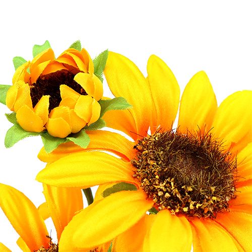 Floristik24 Sonnenblumen Kunstblumen Ø9cm Gelb L24cm 4St