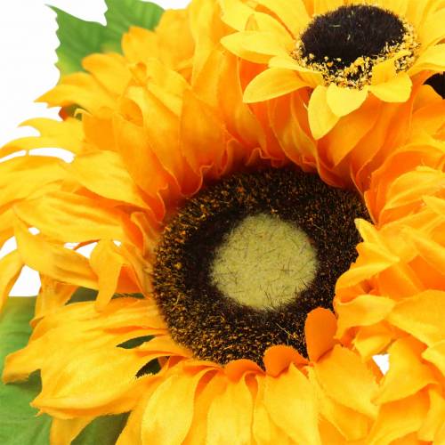 Floristik24 Deko-Strauß Sonnenblumen Bund Gelb 30cm