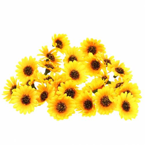 Floristik24 Streudeko Sonnenblumen-Köpfe Gelb Ø3,3cm 100St