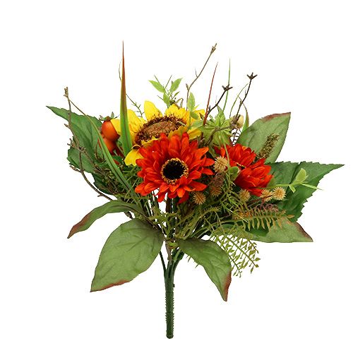 Floristik24 Sonnenblumenstrauß Gelb 24cm