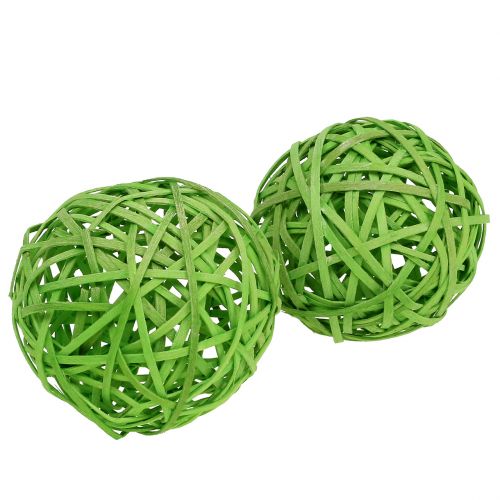 Floristik24 Spanball Hellgrün Ø8cm 4 St