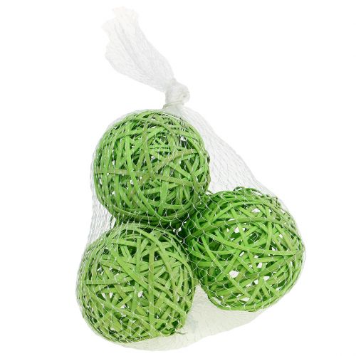 Floristik24 Spanball Hellgrün Ø8cm 4 St
