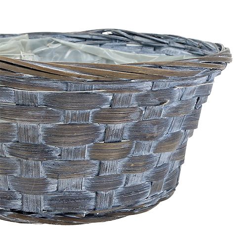 Artikel Spanschale rund Pflanzkorb Ø20cm Weiß/Grau/Braun 8 St