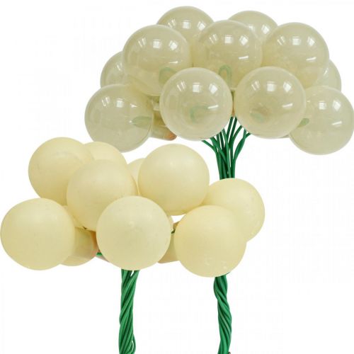 Artikel Mini Weihnachtskugeln Creme Mix Matt/Glanz Ø20mm 140 St
