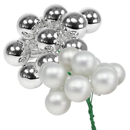 Artikel Spiegelbeeren 25mm Silber Mix 140 St
