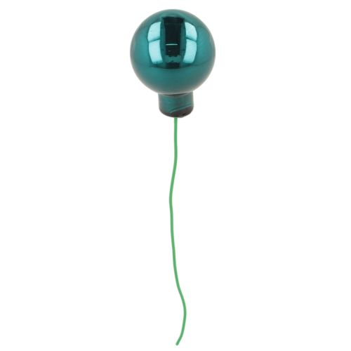 Mini Weihnachtskugeln aus Glas 20 mm Opalblau matt und glänzend 140 Stück | Floristik24.at