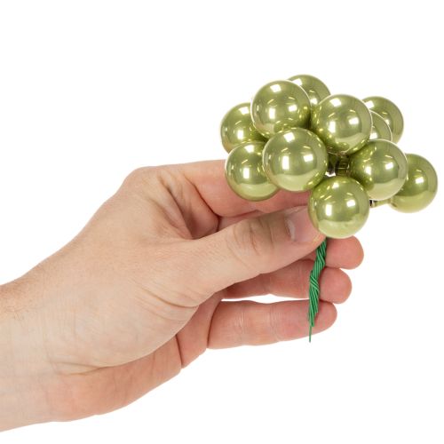 Mini-Glaskugeln am Draht 25 mm bunt 140 Stück | Floristik24.at