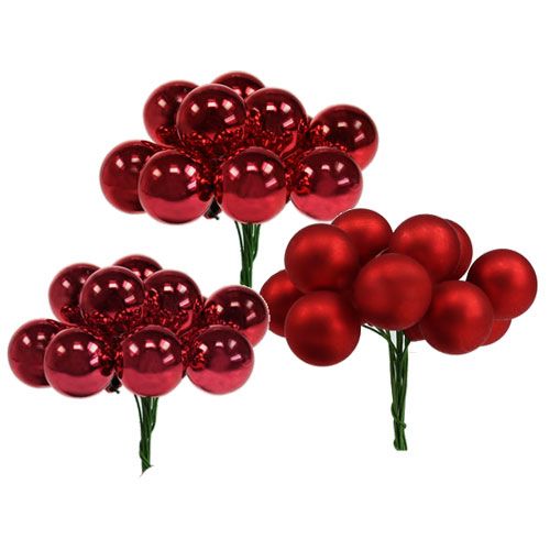 Floristik24 Spiegelbeeren Bordo Mix Ø25mm 140St