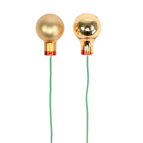 Artikel Spiegelbeeren Ø1,5cm Matt, Glänzend Gold 140St
