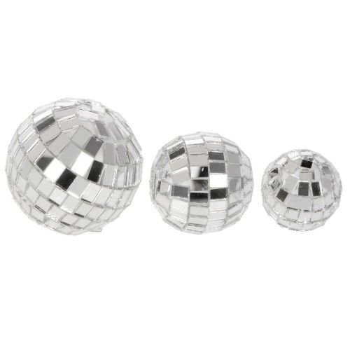 Deko-Spiegelkugeln Silber Glas