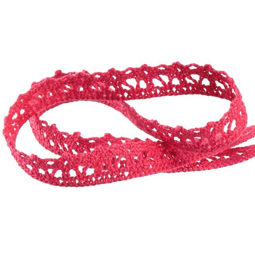 Artikel Spitzenband Pink Dekoband Zierband Spitze B12mm L20m