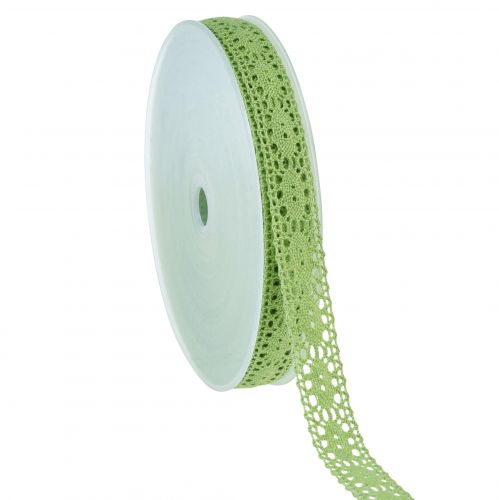 Spitzenband Schmuckband Dekoband Grün B18mm 20m