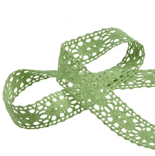 Artikel Spitzenband Schmuckband Dekoband Grün B18mm 20m