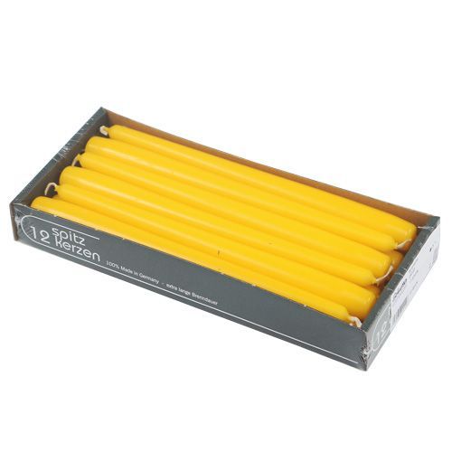 Artikel Spitzkerzen 250/23 Gelb 12 St
