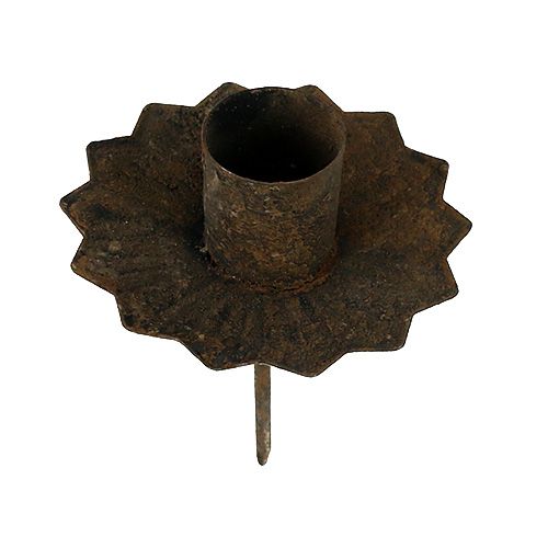 Artikel Spitzkerzenhalter zum Stecken Ø7cm Rost