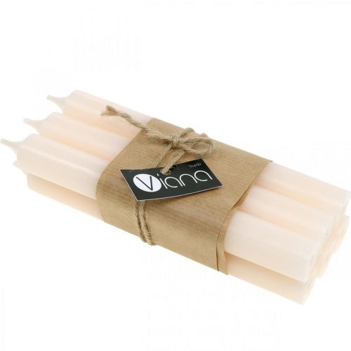 Artikel Stabkerze Weiß Creme Wachskerzen 180mm/Ø21mm 6St