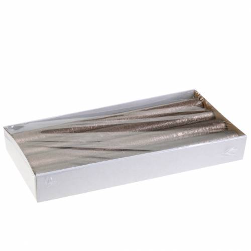 Artikel Stabkerzen durchgefärbt Kupfer Metallic 34mm×240mm 4 St