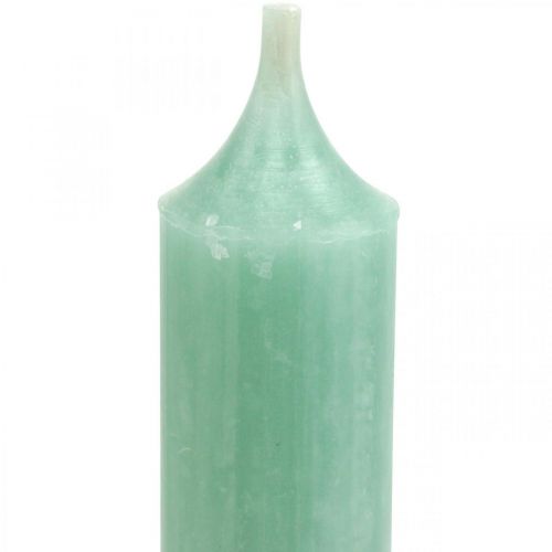 Stabkerzen kurz Kerzen Grün Jade für Loop Ø21/110mm 6St