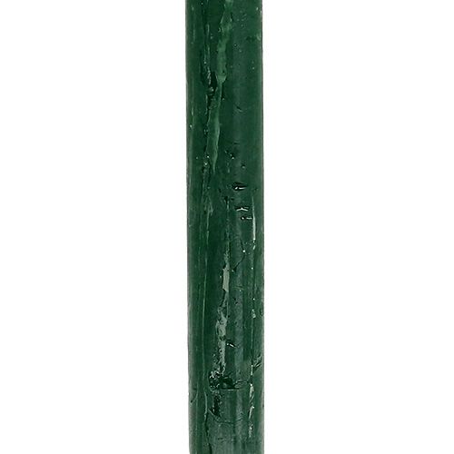 Floristik24 Stabkerze Dunkelgrün durchgefärbt 34 x 240mm 4 St