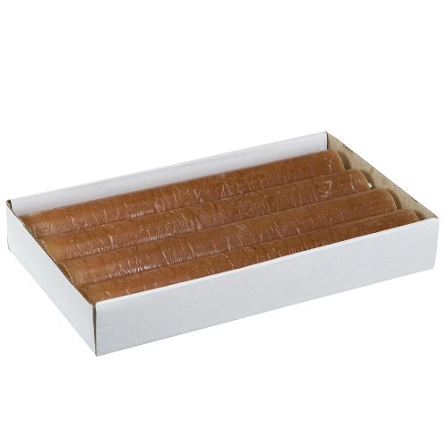 Artikel Stabkerzen Durchgefärbt Kerzen Karamell 34x240mm 4 St