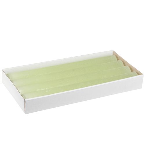 Artikel Stabkerzen Lime Grün Durchgefärbte Kerzen 34x300mm 4 St
