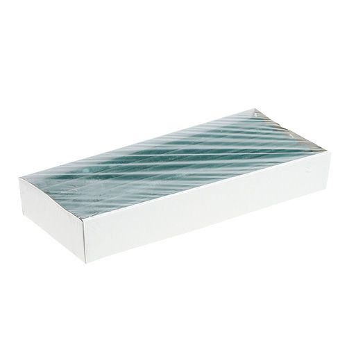 Floristik24 Stabkerzen 21mm x 300mm Petrol durchgefärbt 12St