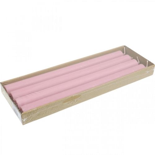 Artikel Rustic Kerzen Stabkerzen durchgefärbt Rosa 350/28mm 4 St