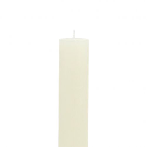 Artikel Stabkerzen durchgefärbt Creme 34mm x 300mm 4 St