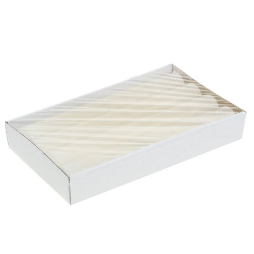 Artikel Stabkerzen durchgefärbt Creme 34mm x 300mm 4 St