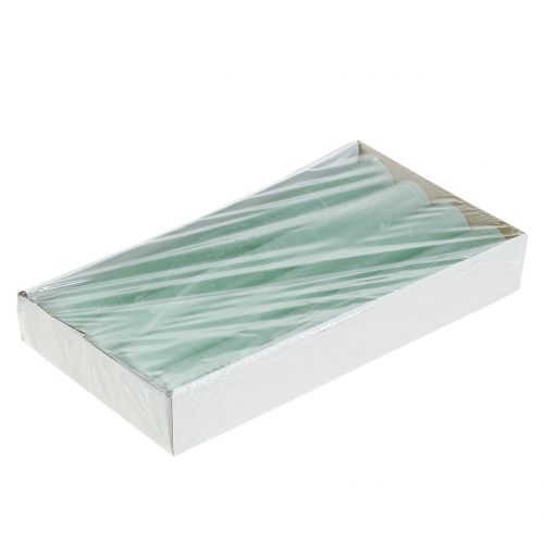 Artikel Stabkerzen durchgefärbt Hellgrün 34mm x 300mm 4St
