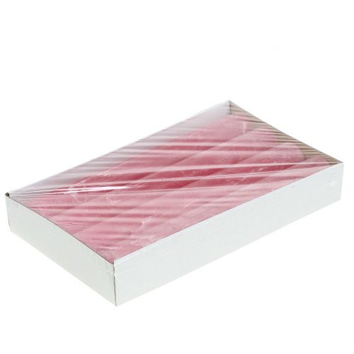 Artikel Stabkerzen durchgefärbt Rosa 34mm x 300mm 4 St