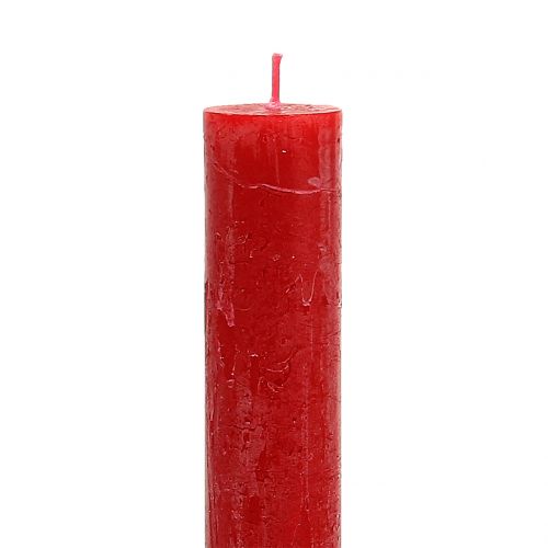 Artikel Stabkerzen durchgefärbt Rot 34mm x 300mm 4 St