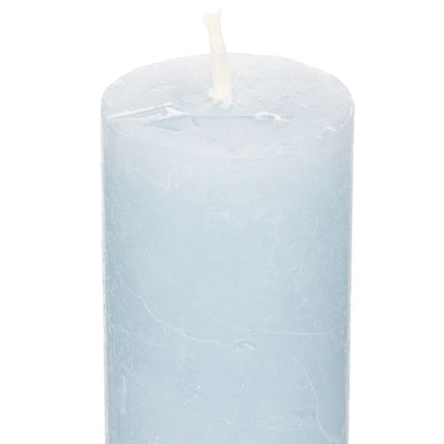 Stabkerzen aus Wachs hellblau 34x240mm für Tischdekoration 4er-Set | Floristik24.at