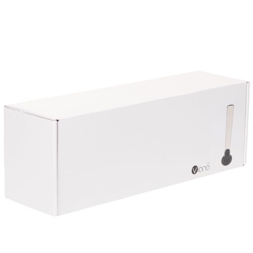 Stabkerzenhalter aus Metall und Glas mit Zylinder, 31 cm, Schwarz | Floristik24.at