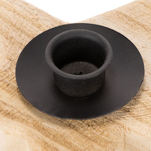 Holzstern-Kerzenhalter aus