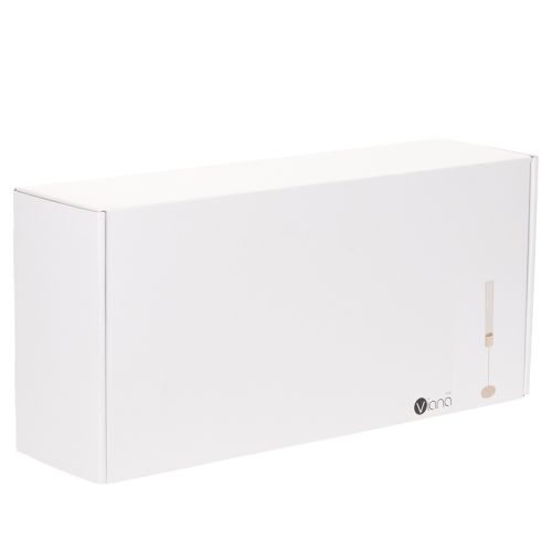 Stabkerzenhalter mit Glaszylinder Taupe 45cm für den Innenbereich | Floristik24.at