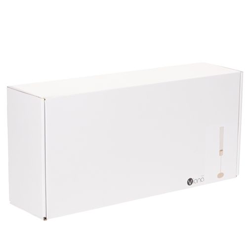 Kerzenhalter 50 cm mit Glaszylinder und Metallfuß taupe | Floristik24.at