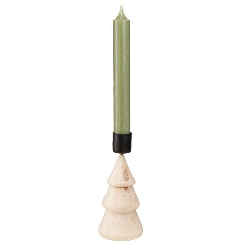 Artikel Stabkerzenhalter Tannenbaum Deko Holz Natur H13cm 4 St