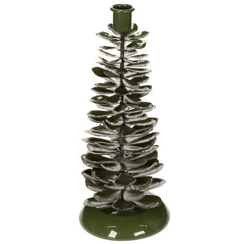 Kerzenständer Tannenbaum Grün Metall 28 cm Innenbereich bestellen | Floristik24.at