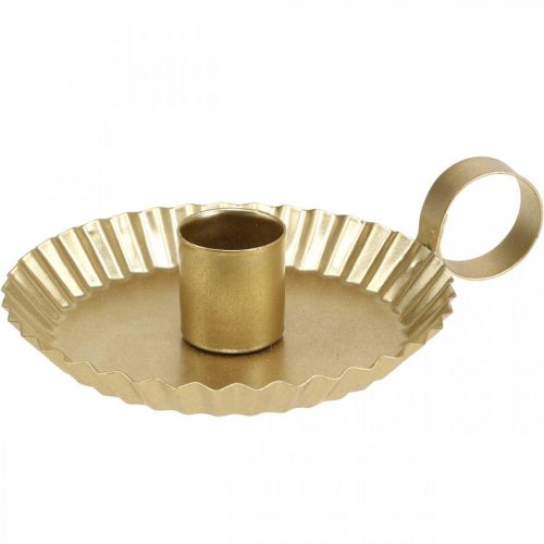 Artikel Kerzenständer Metall Stabkerzenhalter Gold Ø9,5cm 4St