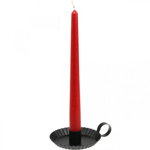 Artikel Kerzenständer Schwarz Metall Stabkerzenhalter Ø9,5cm 4 St