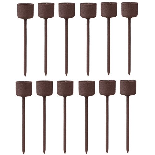 Artikel Stabkerzenhalter zum Stecken Rost Braun Ø22mm H10,5cm 12 St