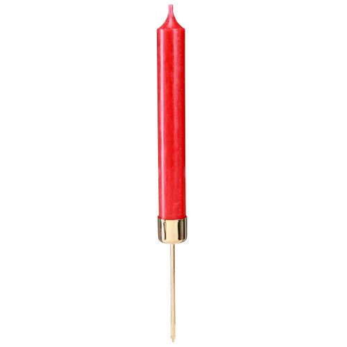 Artikel Stabkerzenhalter zum Stecken Rotgold Ø22mm H10,5cm 12 St