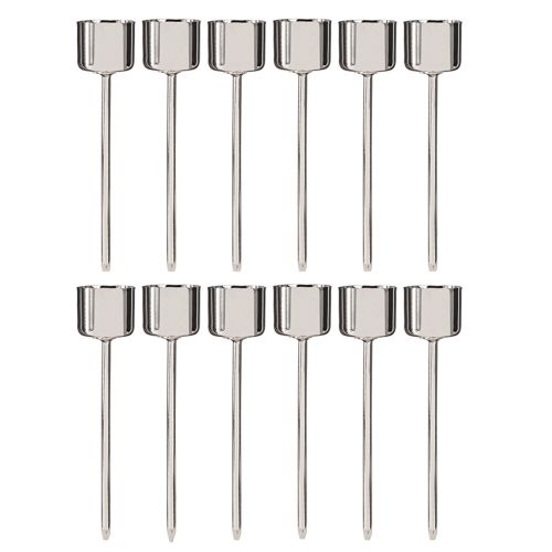 Artikel Stabkerzenhalter zum Stecken Silber Ø22mm 10,5cm 12 St