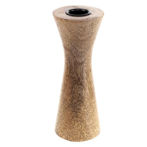 Floristik24 Stabkerzenhalter Holz Kerzenständer Natur Ø6cm H20cm